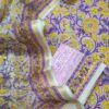 Pink Purple Yellow Jaal Hand Block Print Suit