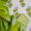 Parrot Yellow Green Hand Block Printed Suit