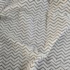 Grey Chevron Block Print Fabric