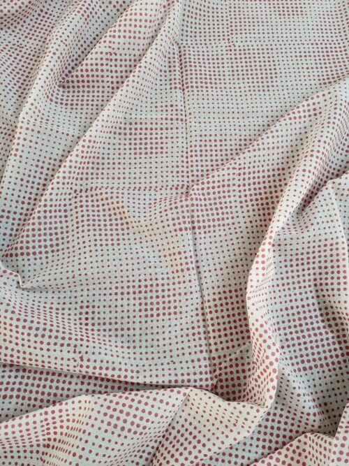 Pink Magical Dots Block Print Fabric