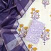 Breeze Lavender Hand Block Printed Suit